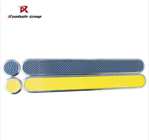 Latest company news about ROADSAFE color yellow tactile indicators paving 304/316 indicator strip plastic surface strips