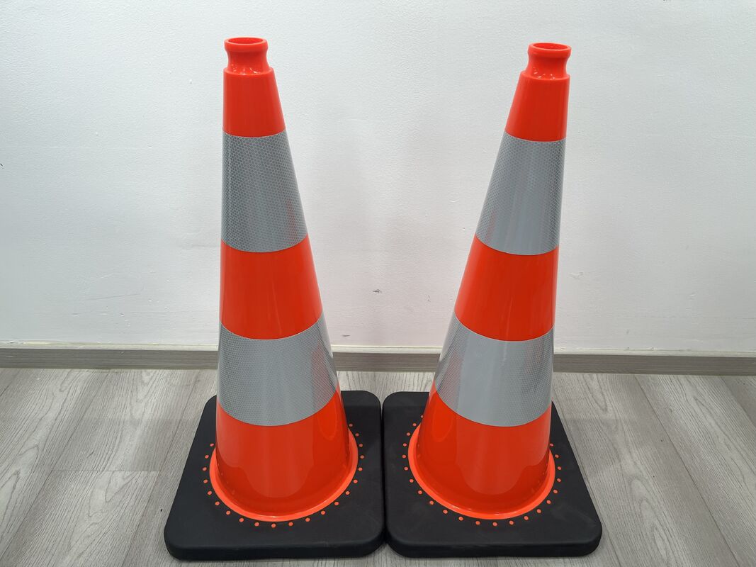 75cm Orange PVC Traffic Cone with Reflective Film for Road Safety ...