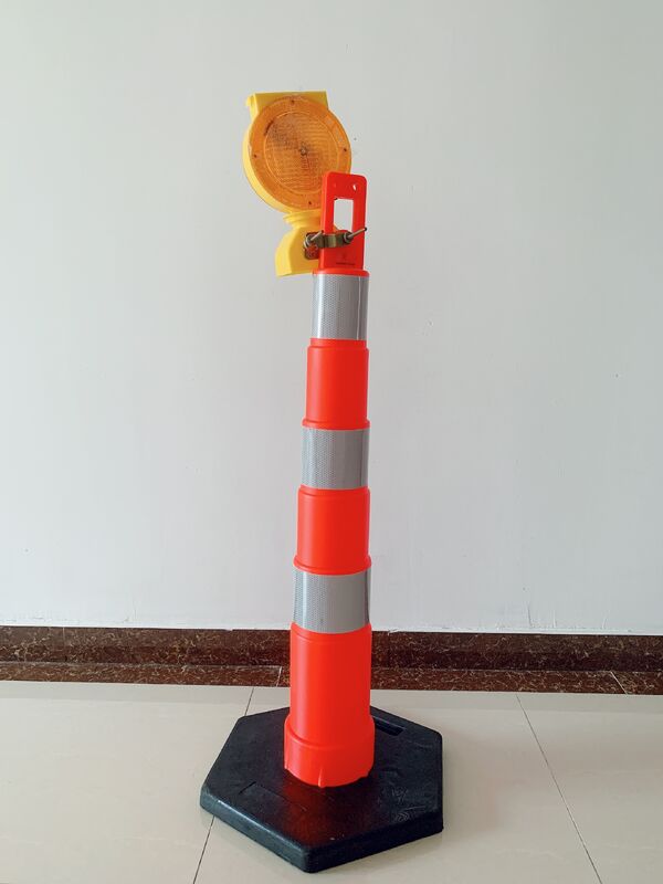 High Visibility Spring Post for Traffic Lane Marking Safety