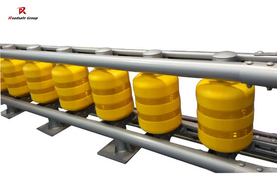 quality Highway Safety Roller Barrier Traffic Guardrail Crash Delineator Reflective Roller Barrier Fence factory