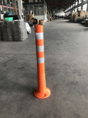 750mm PU 1.3kgs Spring Post Flexible Sign Post Barrier 8cm Dia