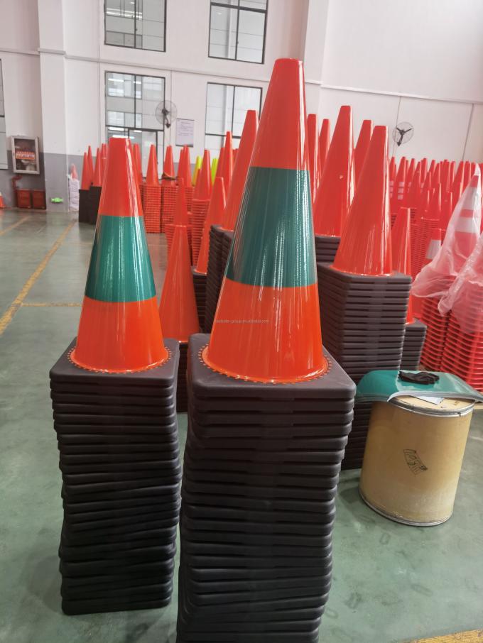 PVC Flexible Traffic Cones 45cm Height Road Warning Plastic Safety Cones 2