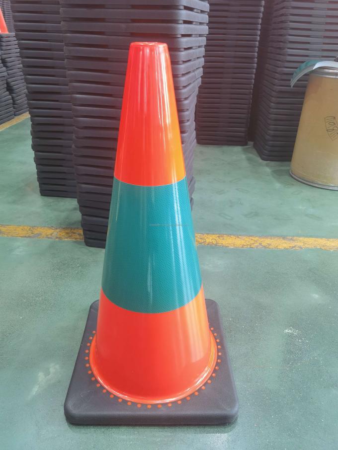PVC Flexible Traffic Cones 45cm Height Road Warning Plastic Safety Cones 3