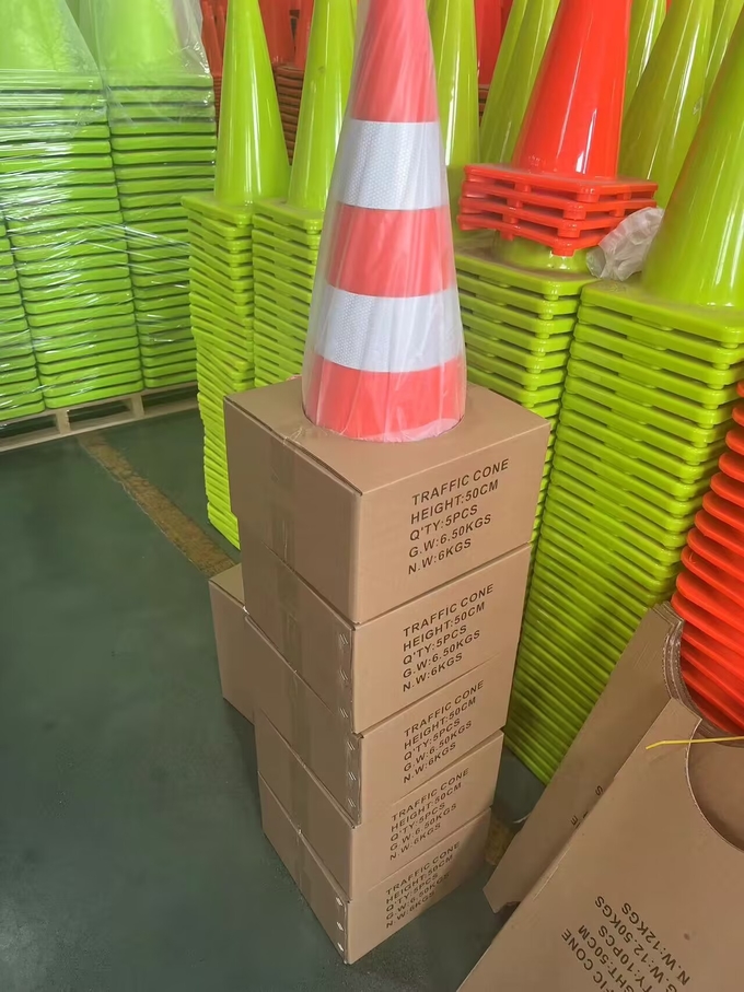 Orange Red Pop Up Pvc Reflective Traffic Safety Cone For No Parking ...