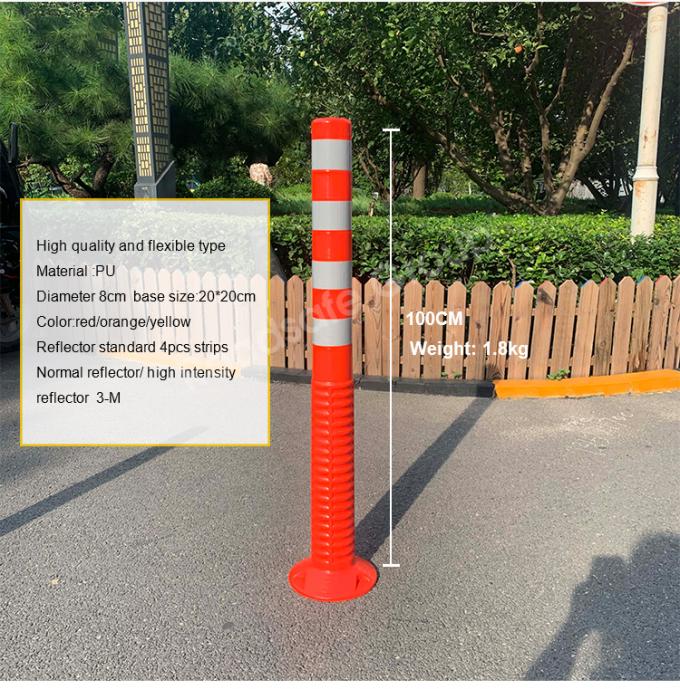 75cm Outdoor Road Safety Warning Durable Pu Plastic Traffic Warning Post 5