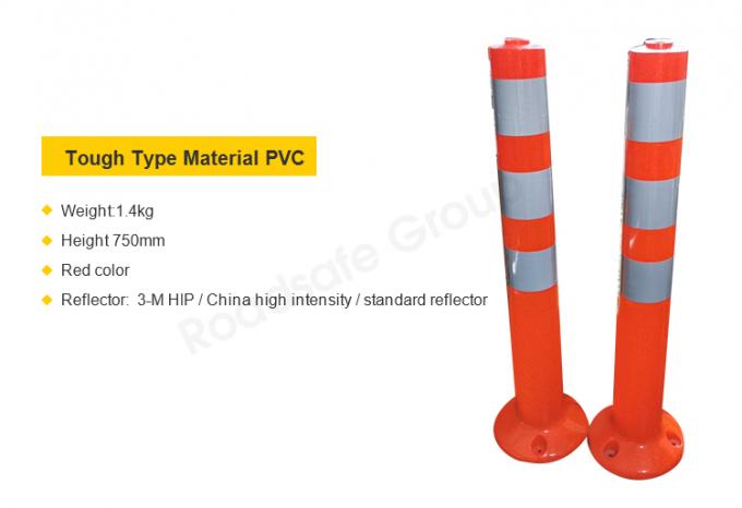 75cm Outdoor Road Safety Warning Durable Pu Plastic Traffic Warning Post 7