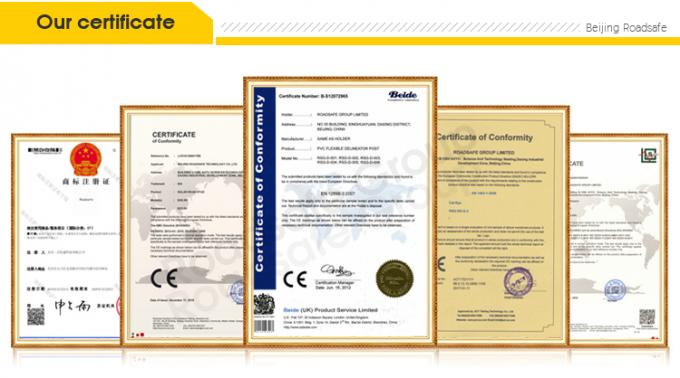 75cm Outdoor Road Safety Warning Durable Pu Plastic Traffic Warning Post 24