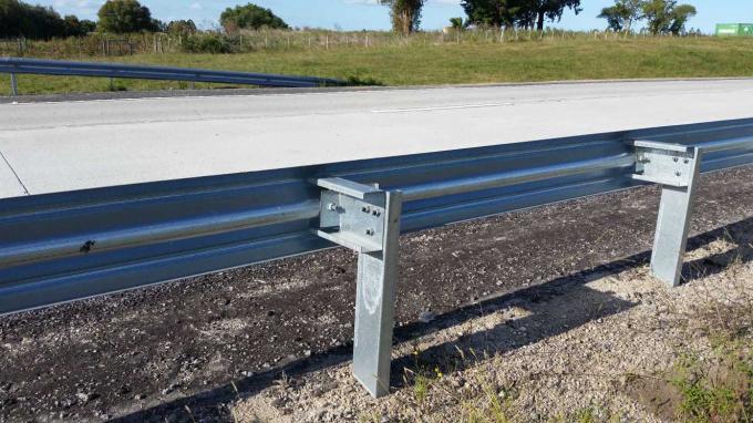 Traffic Management Rails Guardrail Traffic Barrier Highway W Beam Guard Rails For Roadside ...