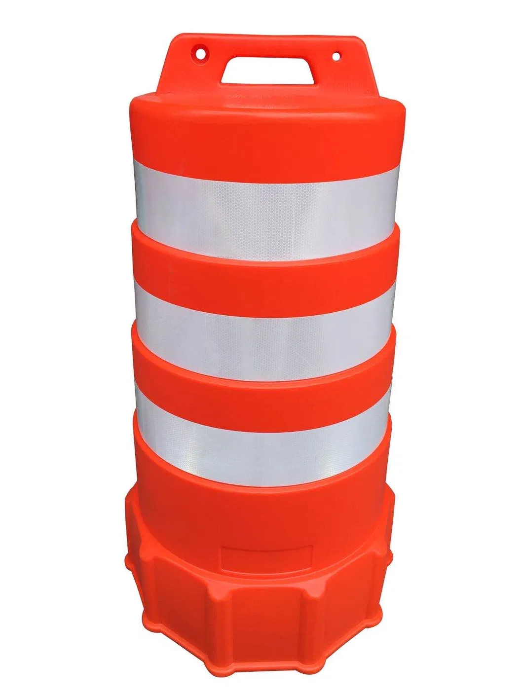 ROADSAFE Hot selling PE Traffic Drum Crash Barrels Road Safety Reflective Warning Barrel 9
