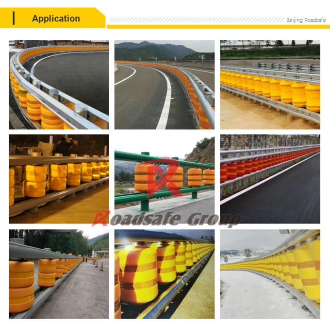 Roling Rails EVA Highway Safety Rolling Barrier - Impact-Resistant Guardrail System
