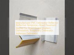 Manufacturer PVC Delineator Reflector Reflective Temporary Road Pavement Marker for Road Reseal Markers Delineation, Temporary Delineator, Adhesive Delineator