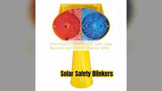 Solar Traffic Blinkers Highway Safety Lights
