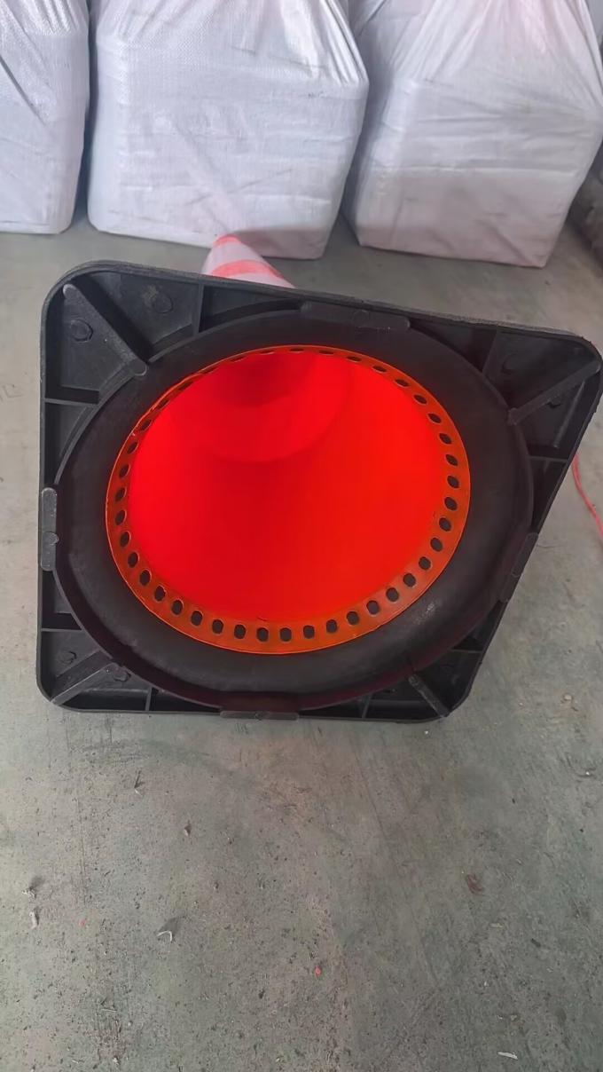 70CM Bell mouth PVC Road Cone Traffic Safety Flexible Cone