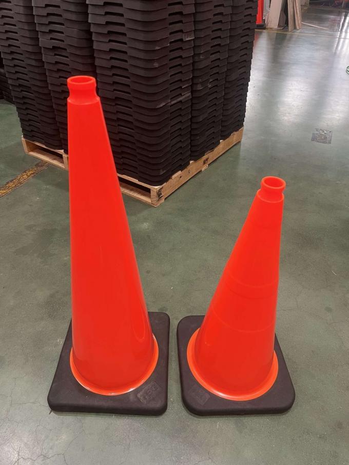 70CM Bell mouth PVC Road Cone Traffic Safety Flexible Cone