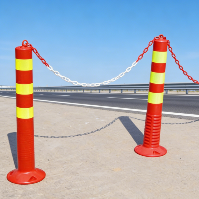 2026 Road 25m/roll Plastic Chain Caution / Traffic Cone Post Chain ...